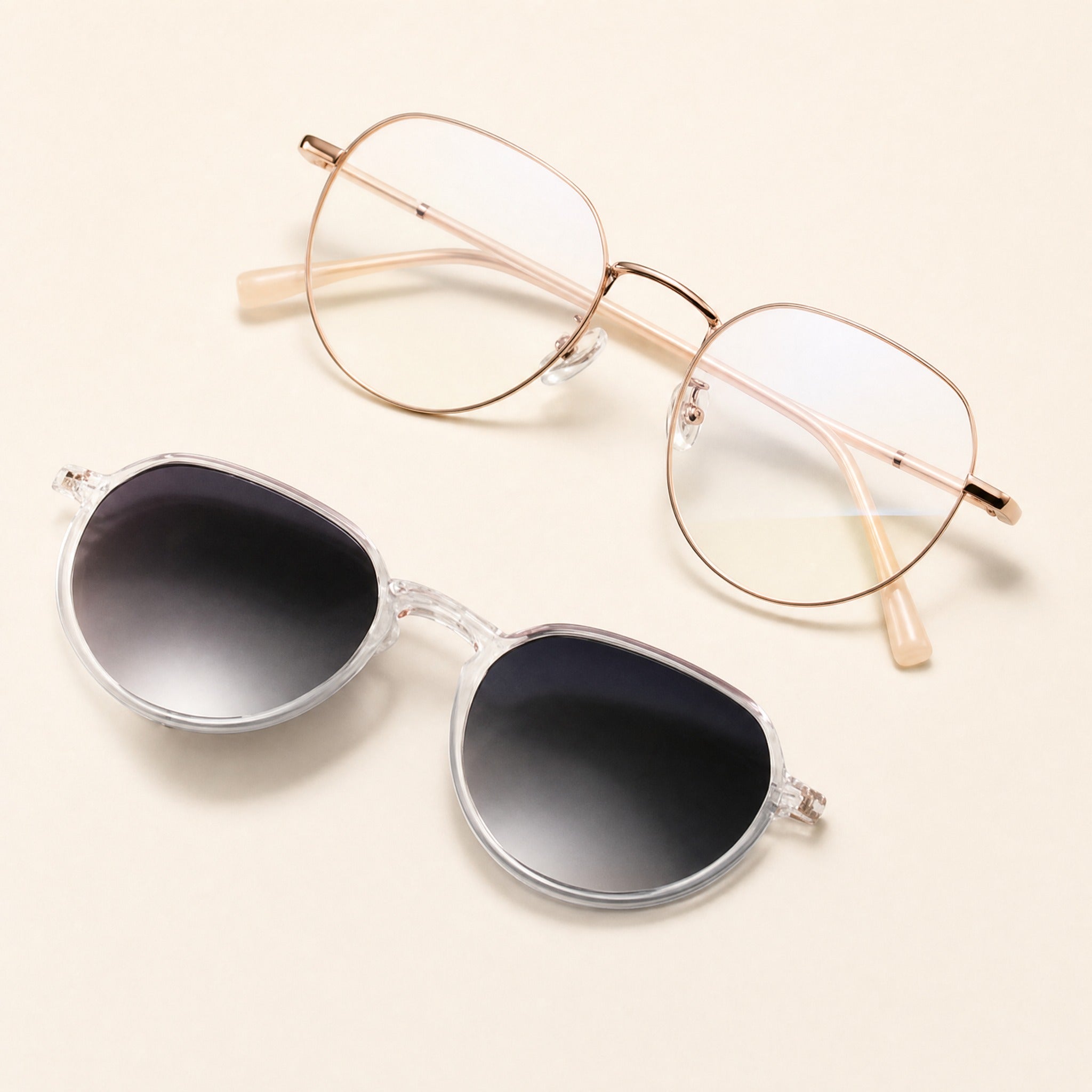 Gafas de sol magnéticas con Clip para mujer ópticos con receta