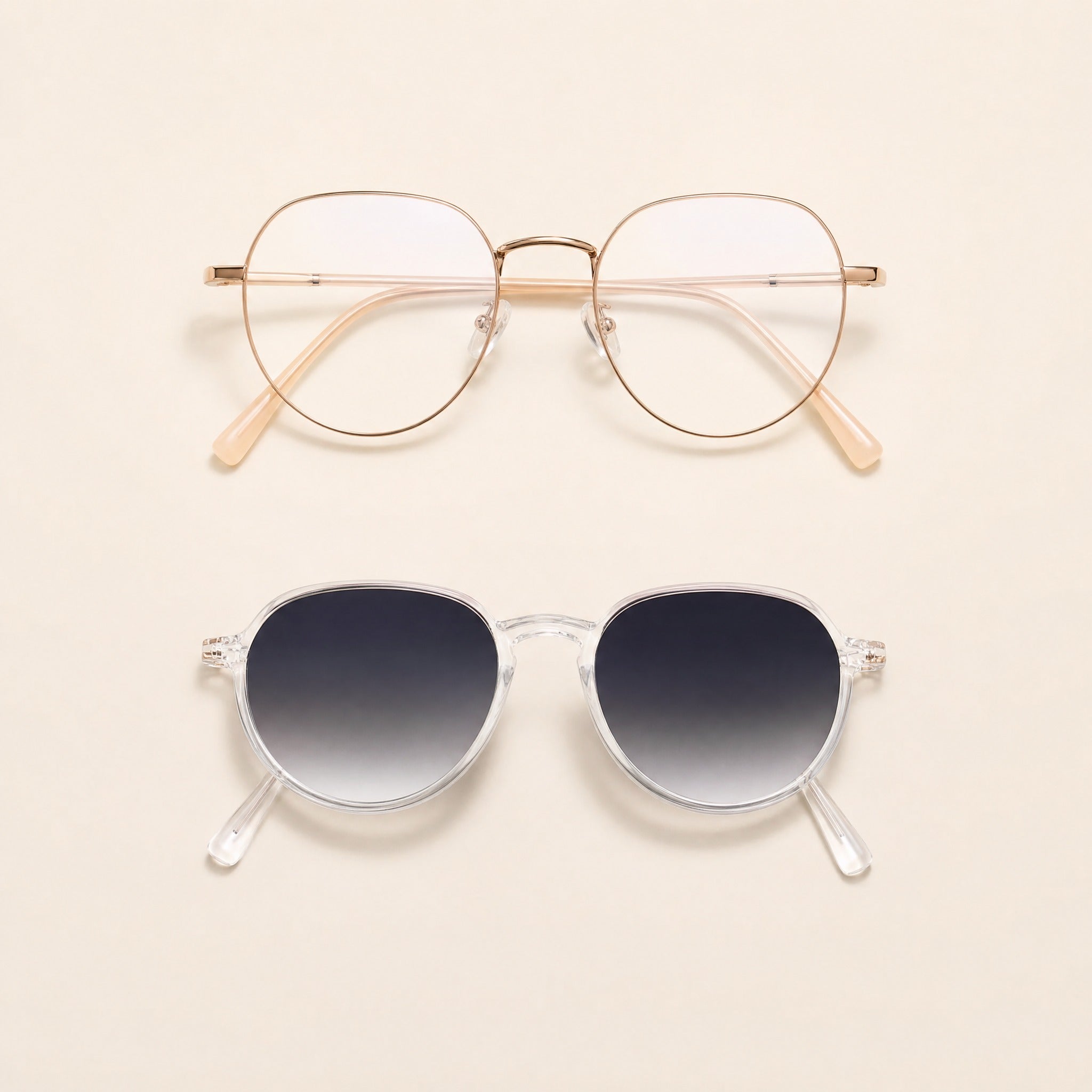 Gafas de sol magnéticas con Clip para mujer ópticos con receta - flat