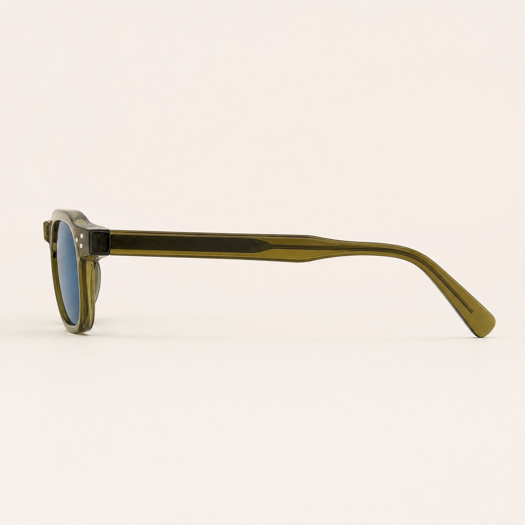 Retro Punk polarizadas hombre gafas de sol cuadradas - side