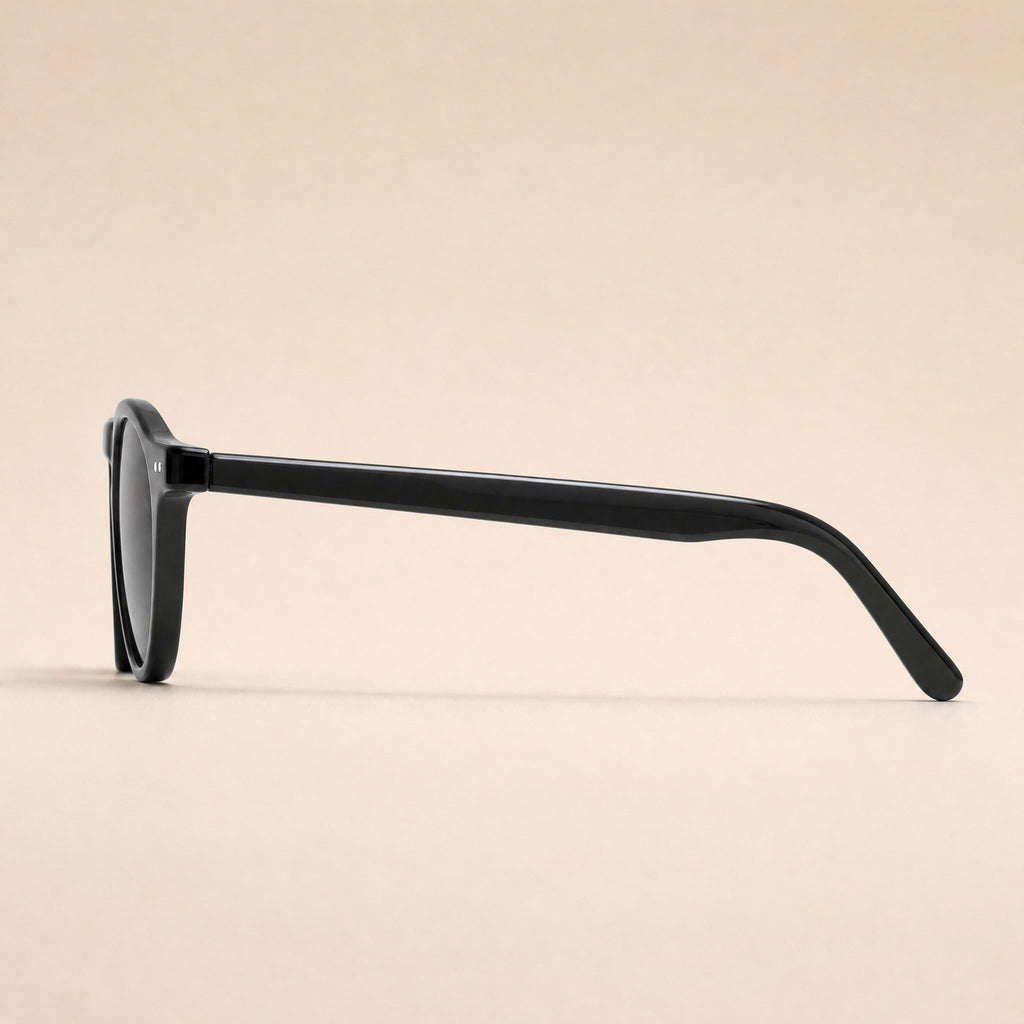 Gafas de sol para mujer, gafas solares redondas Retro para - side