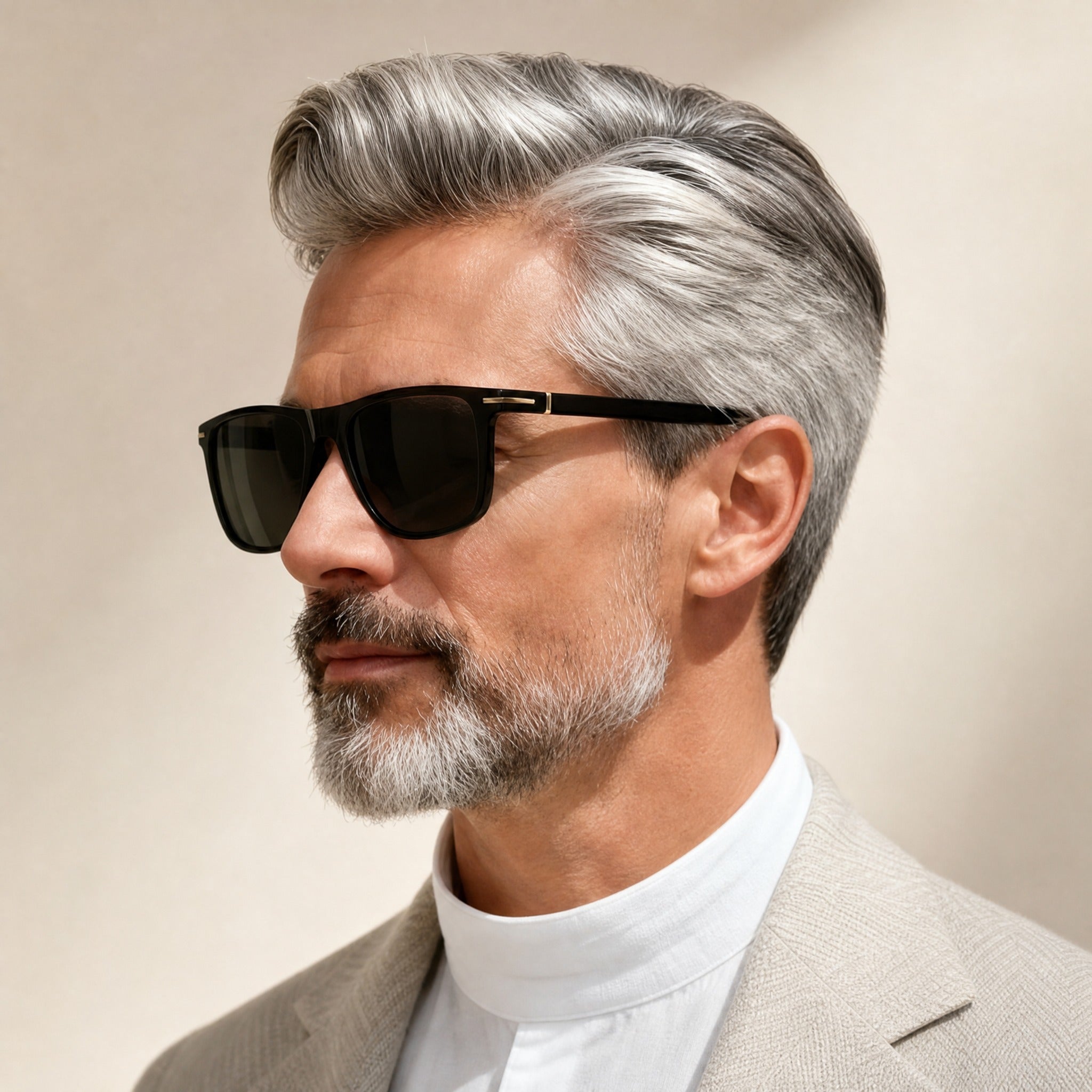 Gafas de sol polarizadas cuadradas de para hombre Retro Premium