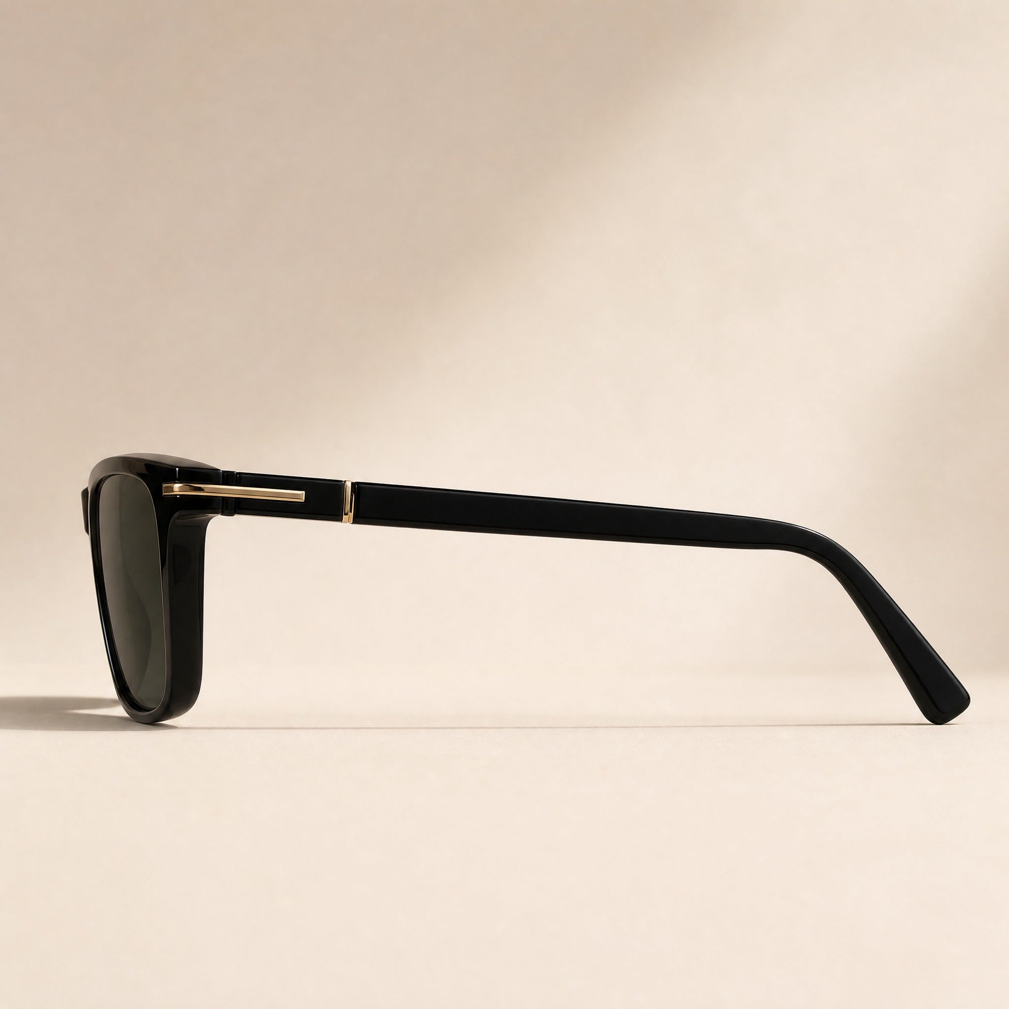 Gafas de sol polarizadas cuadradas de para hombre Retro Premium - side