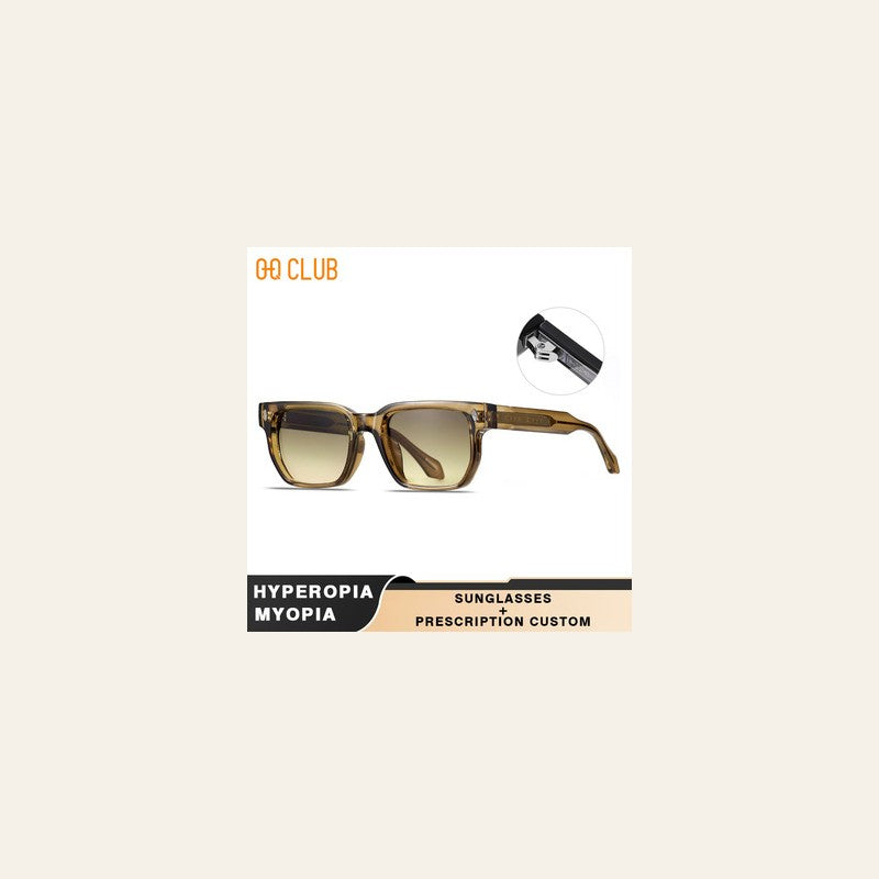 Gafas de sol Retro cuadradas UV400 hombre