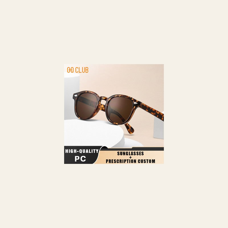 Gafas de sol redondas Retro UV400 polarizadas