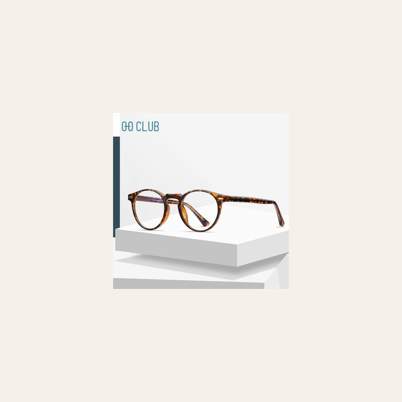 Gafas graduadas redondas antirayos azules gafas para hombre para